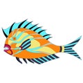 Fat monster fish Royalty Free Stock Photo