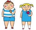 Fat overweight children