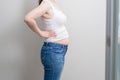 Fat overweight woman Royalty Free Stock Photo