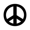 Peace sign.Fat peace sign love vector.Peace sign. Royalty Free Stock Photo