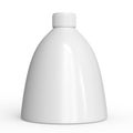 Fat plastic bottle mockup. Extremely large flask template