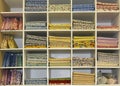Fat Quarters Quilt Display Royalty Free Stock Photo