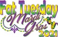 Fat Tuesday Mardi Gras 2021 Banner