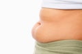 Fat tummy for obese concept Royalty Free Stock Photo