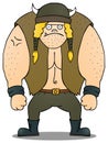 Fat viking Royalty Free Stock Photo