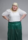 Fat woman Royalty Free Stock Photo