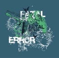 Fatal error design Royalty Free Stock Photo