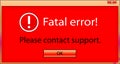 Fatal error window