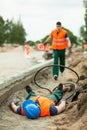 Fatal injury in the workplace Royalty Free Stock Photo