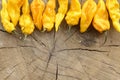 Fatalii yellow hot peppers Royalty Free Stock Photo