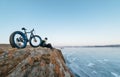 Fatbike. Fat tire bike. Royalty Free Stock Photo