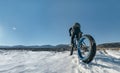 Fatbike. Fat tire bike. Royalty Free Stock Photo