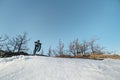 Fatbike. Fat tire bike. Royalty Free Stock Photo