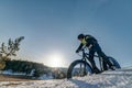 Fatbike. Fat tire bike. Royalty Free Stock Photo