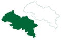 Fatehpur district Uttar Pradesh State, Republic of India map vector illustration, scribble sketch Fatehpur map
