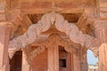 Decorative detail at the temple of Panch Mahal in Uttar Pradesh India