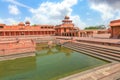 Fatehpur Sikri medieval fort city architecture ruins at Agra,India Royalty Free Stock Photo