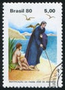 Father Anchieta printed by Brazil