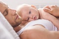 Father and baby. Royalty Free Stock Photo