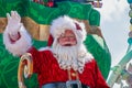 Father Christmas   character in the Christmastime Parade Royalty Free Stock Photo