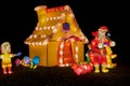 Chinese Lantern with Father Christmas and Grotto.