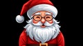 Father Christmas portrait cartoon