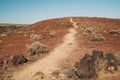 Father Crowley Vista Point hiking trail in Death Valley National Park Royalty Free Stock Photo