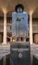 Father Damien statue in front of Capitol in Honolulu, Hawaii, USA