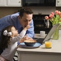 Father with daughter. Royalty Free Stock Photo