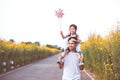 Father and daughter having fun and playing together Royalty Free Stock Photo