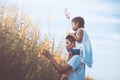 Father and daughter having fun to play together Royalty Free Stock Photo