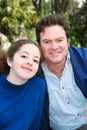 Father Daughter Outdoor Portrait Royalty Free Stock Photo