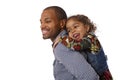 Father and daughter piggyback Royalty Free Stock Photo