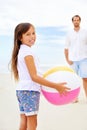 Family beach fun Royalty Free Stock Photo