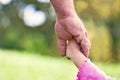 Father and daughter's hands Royalty Free Stock Photo