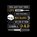 Father Day Quote and Saying, best gift for Dad Royalty Free Stock Photo