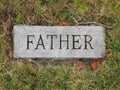 Father Grave Marker Royalty Free Stock Photo