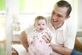 Father and his baby dauther Royalty Free Stock Photo