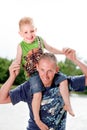 Father and his happy son Royalty Free Stock Photo
