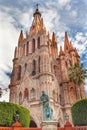 Father Juan de San Miiguel Statue Parroquia Church San Miguel Mexico Royalty Free Stock Photo