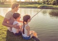 Father and kids Royalty Free Stock Photo