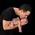 Father kissing his baby Royalty Free Stock Photo