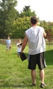 Father Playing Baseball