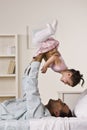 Father Playing with Daughter Royalty Free Stock Photo