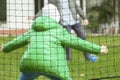 Father playing football with son Royalty Free Stock Photo