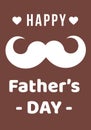 Father s day amazing vector illustrations. Happy father s day. Brown colored background.