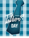 Father`s Day banner with red tie. Vector illustration Royalty Free Stock Photo