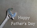 Father's Day card with a spanner