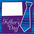 Bright Tie Father`s Day card Royalty Free Stock Photo