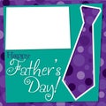 Bright Tie Father`s Day card Royalty Free Stock Photo